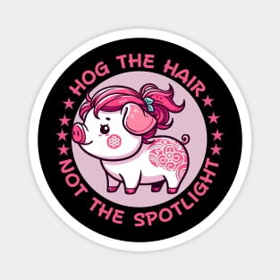 Hairstylist pig for beauticians Magnet